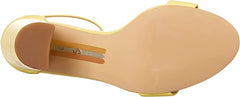 Sam Edelman Yaro Butter Yellow Block Heel Ankle Strap Open Toe Heeled Sandals