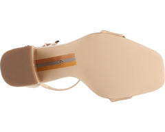Sam Edelman Daniella Beige Blush Ankle Strap Block Heeled Open Toe Sandals