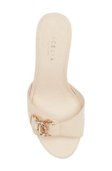 Cecelia New York Donna Wedge Sandals Slip On Open Toe Wrapped Heel Open Toe Mule