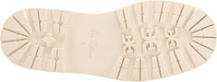 Sam Edelman Wellington Modern Ivory Block Heel Closed Toe Pull On Ankle Boots
