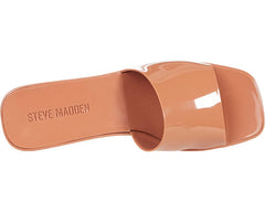 Steve Madden Harlin Camel Open Toe Slide-On Single Strap Heeled Sandal