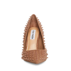 Steve Madden Vala-S Mocha Stud Printed High Stiletto Pointed Toe Dress Pumps