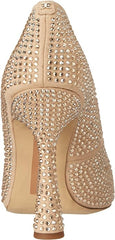 Sam Edelman Antonia Sesame Glitz Pointed Toe Slip On Spool Heel Fashion Pumps