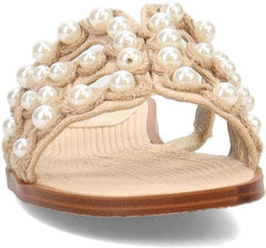 Sam Edelman Bay Summer Sand Slide Mule Open-Toe Slip-On Leather Flats Sandals