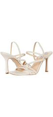 Steve Madden Newsflash Bone Leather Thin Strap Stiletto Open Toe Dress Sandals