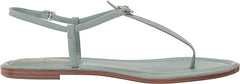Sam Edelman Gigi Tide Blue Signet Ankle Strap Open Toe Thong Flats Sandals
