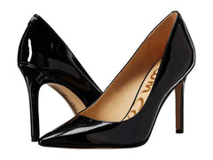 Sam Edelman Hazel Stiletto Dress Pointy Toe Pump Black Patent Pumps