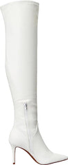 Jessica Simpson Over the Knee Boot Abrine White Side Pointed Toe Tall Boots