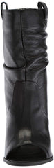 LFL by Lust For Life Cleo Slouchy Shaft  Open Toe Pull On Covered Heeled Boots