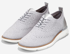Cole Haan 4.Zerogrand Stitchlite Microchip/Silver Metallic Slip On Flat Loafers