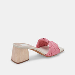 Dolce Vita Moly Petal Pink Stella Slip On Squared Open Toe Block Heeled Sandals