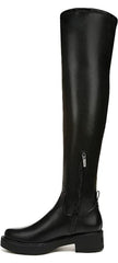 Circus By Sam Edelman Nat Black Round Toe Inner Ankle Zipper Over-the-Knee Boots