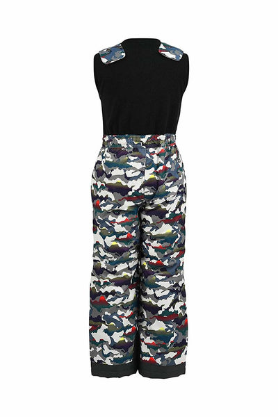 Arctix Kids Limitless Fleece Top Bib Overalls, White Multi Camo
