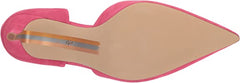 Sam Edelman Viv Dahlia Pink Slip On Pointed Toe Leather Mid Heel Pumps Shoes