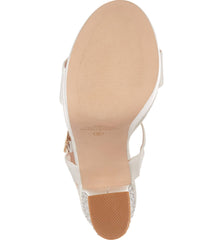 Lauren Lorraine Carly Platform Sandal Satin Prom High Bridal Open Wedding Pump