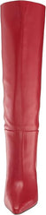 Sam Edelman Vance Begonia Red Pointed Toe Kitten Heel Knee High Fashion Boots