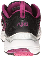 RYKA Women's Hydro Sport Shoe, Black/Berry/Chrome Silver