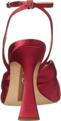 Sam Edelman Lavendar Raspberry Ankle Strap Squared Open Toe Spool Heeled Sandals