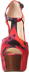Jessica Simpson Dany Pink T-Strap 5.5" High Heeled Open Toe Pump Platform Sandal