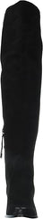 Sam Edelman Julee Black Suede Rounded Wedge Heeled Over The Knee Fashion Boots