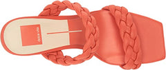 Dolce Vita Paily Persimmon Stella Slip On Braided Straps Block Heeled Sandals