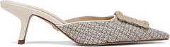 Sam Edelman Brit Ivory Multi Boucle Kitten Heel Slip On Pointed Toe Fashion Pump