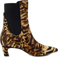 Sam Edelman Margo Cabernet Red Pull On Pointed Toe Kitten Heeled Ankle Booties