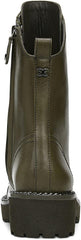 Sam Edelman Lenley Alpine Green Chunky Heel Combat Lace Up Mid-Calf Boots