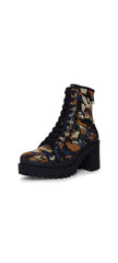 Steve Madden Pass Camo Multi  Rhinestone Loce Sole Lace Up Hiker Combat Boots