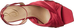 Sam Edelman Lavendar Raspberry Ankle Strap Squared Open Toe Spool Heeled Sandals