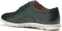 Cole Haan Zerogrand Wing Ox Closed Hole II Scarab/Ivory Lace Up Low Top Sneakers