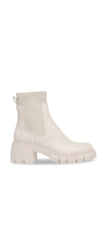 Steve Madden Hayle Bone Chunky Lug Heel Pull On Rounded Toe Fashion Ankle Boots