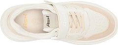 Ash Indy Eggnug White Lace Up Strap Chunky Platform Rounded Toe Fashion Sneakers