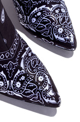 Cape Robbin SPRING BANDANNA PRINT OVER THE KNEE THIGH HIGH STILETTO POINTED TOE