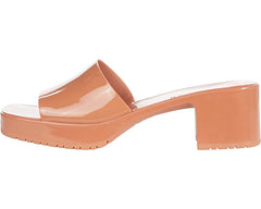 Steve Madden Harlin Camel Open Toe Slide-On Single Strap Heeled Sandal