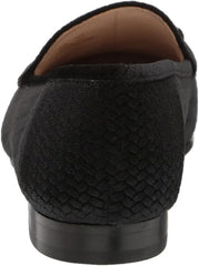 Sam Edelman Loraine Black Embossed Velvet Almond Toe Slip On Classic Loafers