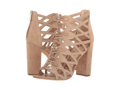 Sam Edelman Yeager Open-Toe Block Heeled Sandals Nude Caged Block Heeled Pumps