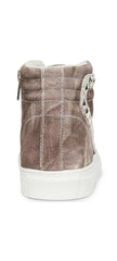 Steve Madden Tracey-F Grey Multi Fashion Lace Up High Top Embellished Sneakers