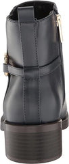 Tommy Hilfiger Imiera Navy Blue Round Toe Pull On Zip Closure Ankle Boot