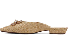 Sam Edelman Jayden Palermo Basket Weave Embellished Slip On Pointy Toe Mule Flat