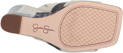 Jessica Simpson Aishia Light Vintage Mule Open Squared Toe Slip On Wedge Sandals