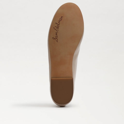 Sam Edelman Felicia Chai Latte Luxe Slip On Rounded Toe Flexible Ballet Flats