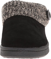 Clarks Slipper Suede Leather Knitted Collar Clog Slippers Plush Fur Lining
