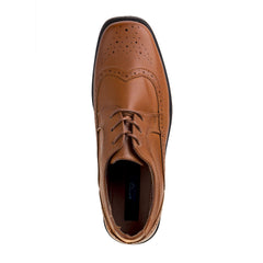 Josmo Boy's Sebastian Tan Elegant Lace Up ComfortableOxfords Shoes