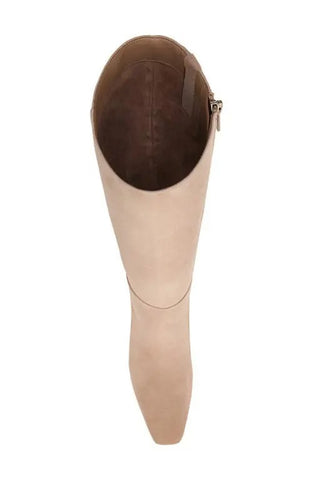 Sam Edelman Molly Light Golden Caramel Pointed Toe Kitten Heel Knee High Boots