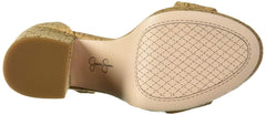 Jessica Simpson Caiya Natural Heeled Open Toe Cork Platform Sandals