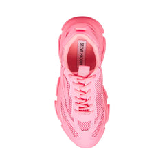 Steve Madden POSSESSION Lace Up  Boyfriend Chunky Platform Sneakers HOT PINK