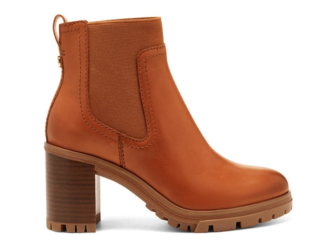 Vince Camuto Denniel Chelsea Bootie Pull On Rounded Close Toe Block Heeled Boots
