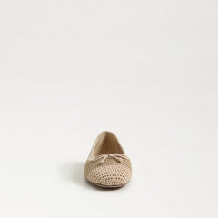 Sam Edelman Madison Dark Natural/Summer Sand Squared Toe Slip On Ballet Flats