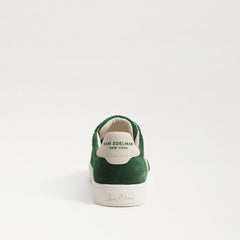 Sam Edelman Ellie Pine/White Leather Lace Up Low Top Chunky Heeled Sneakers